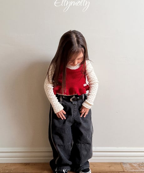予約Elly Molly Mr. Kimode of Linework denimpants