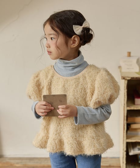 予約 melikey Cozy Mock-Neck Tee