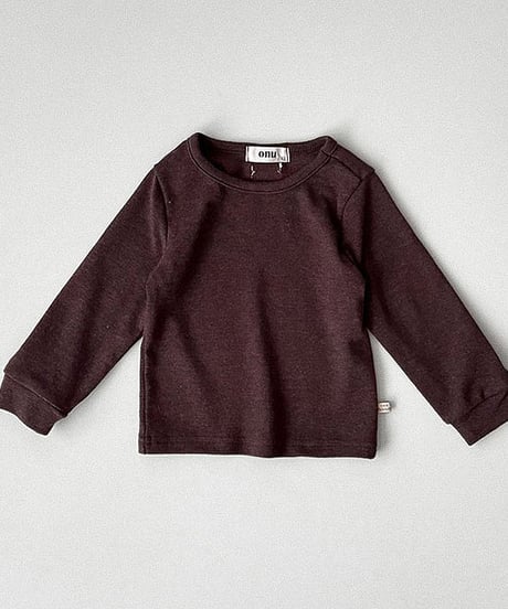 予約 ONU Ribbed Cuff Stretch Tee