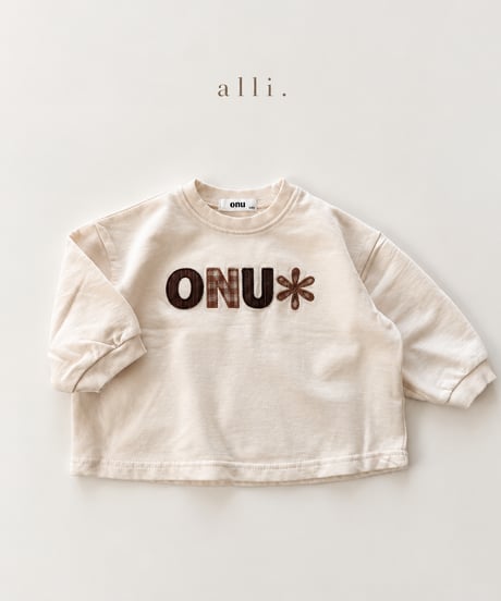 即納 ONU Embroidery patch tee