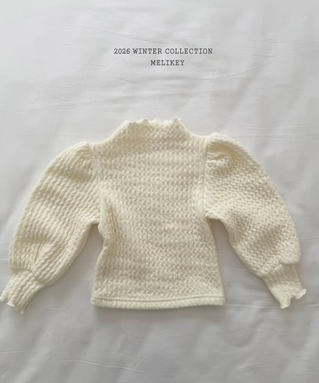 予約 melikey Knit Goal Jeep Puff Tee