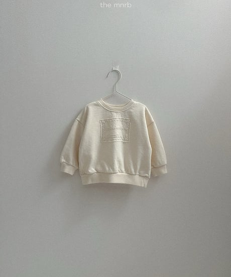 予約minirobe lace man to man tee