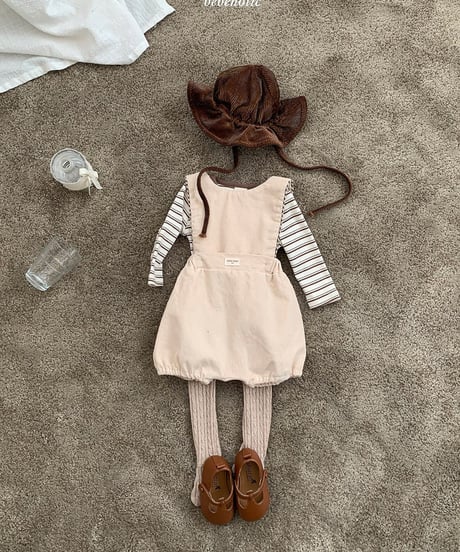 予約 bebeholic Pony suspender suit