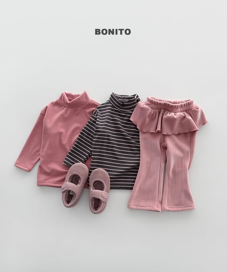 予約 bonito Velour Frill Bootcut Pants