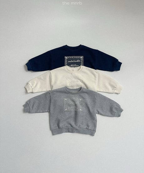 予約minirobe lace man to man tee