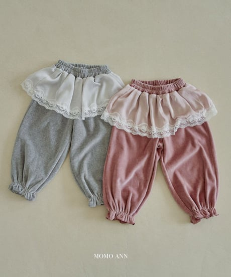 予約 momoann Satin jogger pants (ママとお揃い)