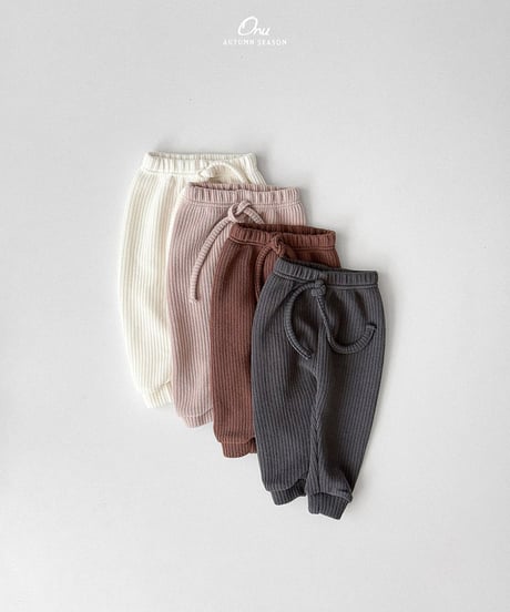 予約 ONU B slim golji pants