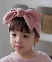 予約 bebe nine Mare ribbon hair band
