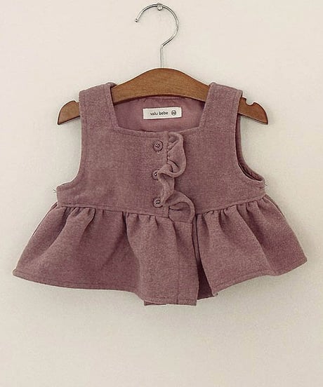 予約 valubebe Wool vest blouse