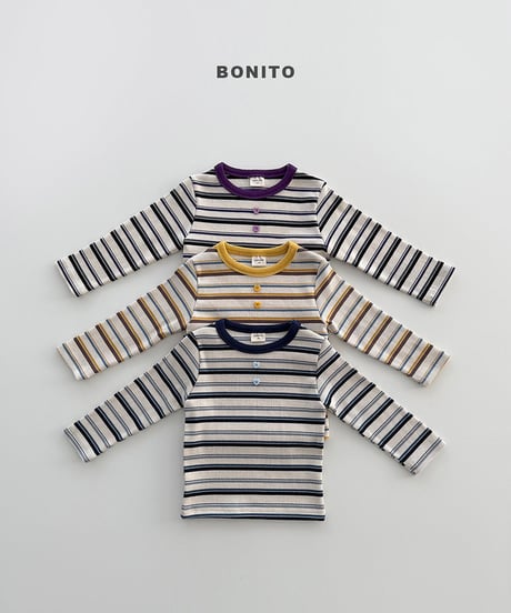 予約 bonito Heart button ST tee