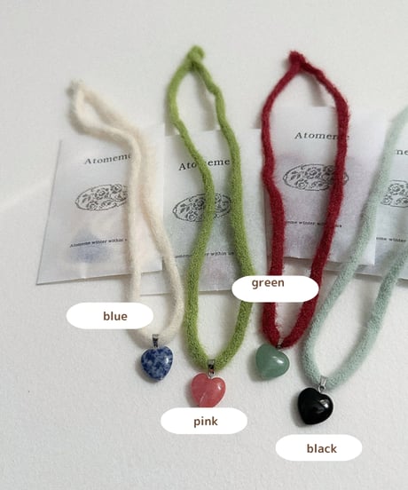 予約 atomeme Love gemstone necklace