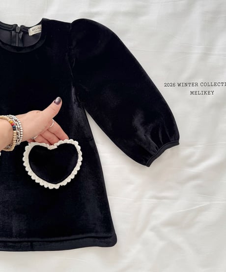 予約 melikey Two heart one-piece