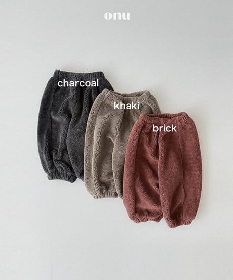 予約 ONU Boa fur pants