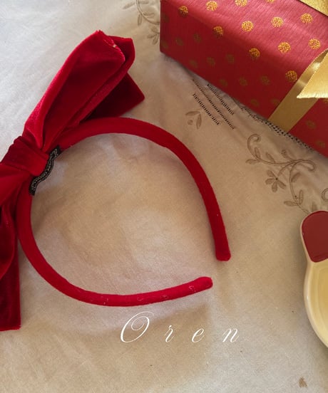 予約 OREN Noël Ribbon Headband