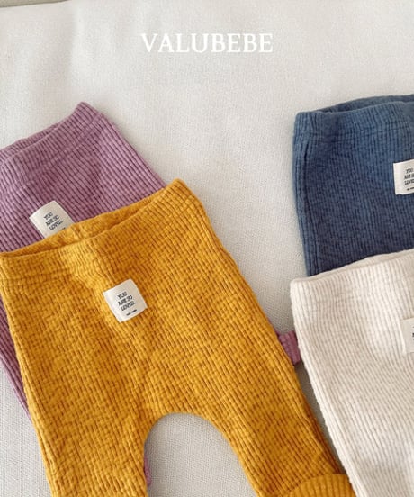 予約 valubebe Brushed ribbed leggings