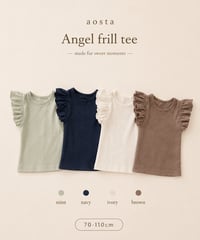 即納 aosta Angel frill tee