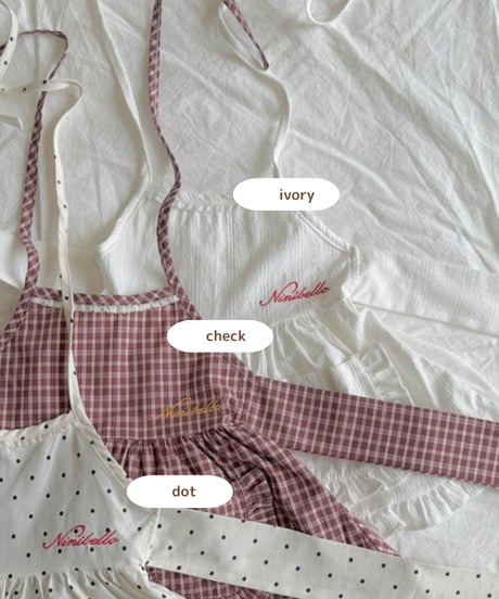 予約 ninibello Hazel Apron One Piece