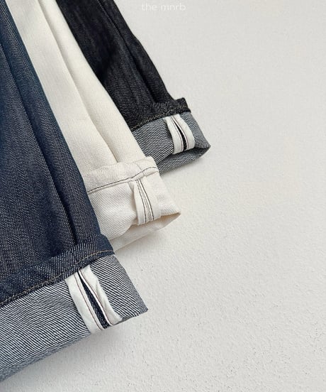 予約minirobe Non-fade denim pants