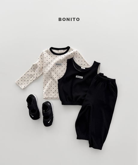予約 bonito Mini waffle vest setup