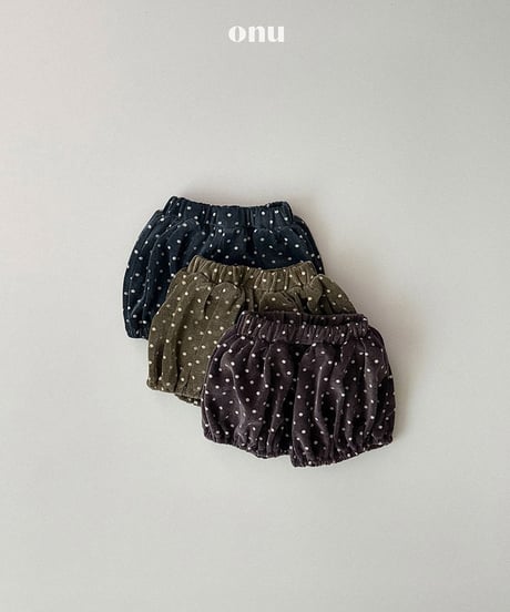 予約 ONU Velvet dot bloomer