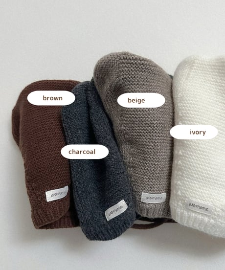 予約 atomeme Teddy bear bonnet