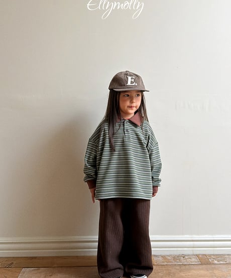 予約Elly Molly Click pitch collar Tee