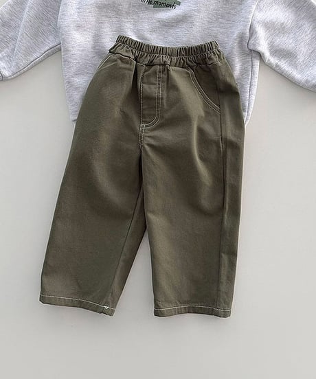 予約 bonito Stitched cotton pants
