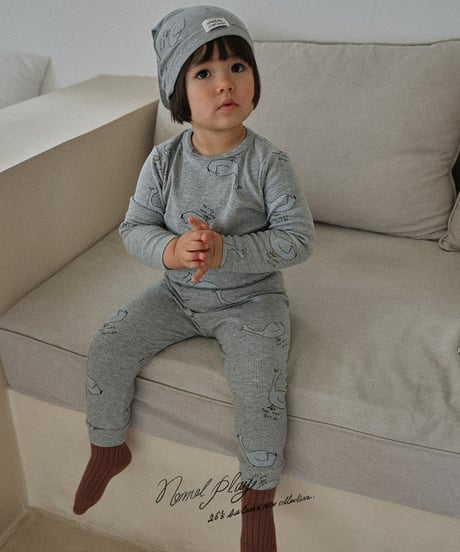 予約 NORMALPLAY normal duck ribbed leggings