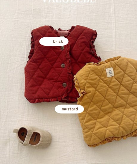 予約 valubebe Frill padded vest