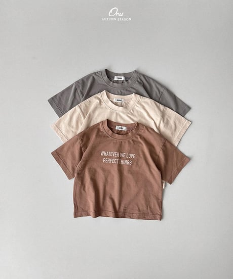 予約 ONU Lettering short-sleeved tee