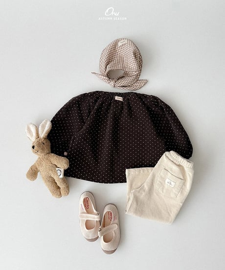 予約 ONU Dot Shering blouse