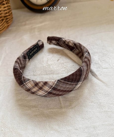 予約 marron Bean headband