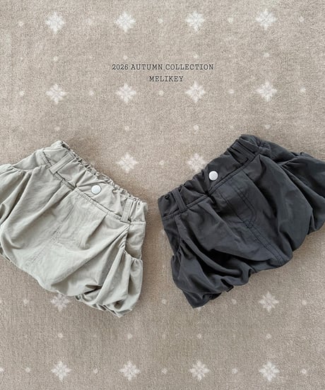 予約 melikey Shirring pumpkin skirt