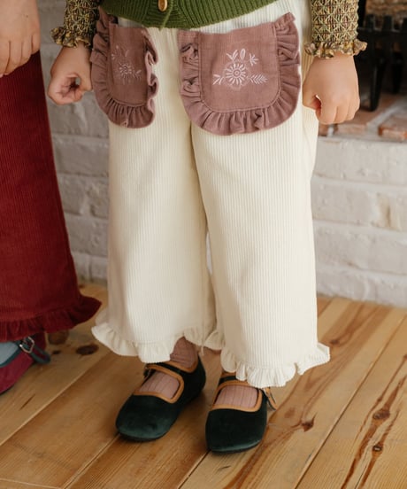 予約 OREN Naomi Frill Corduroy Pants
