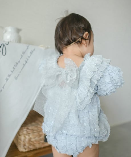 一部即納 monbebe Chiffon frill special suit