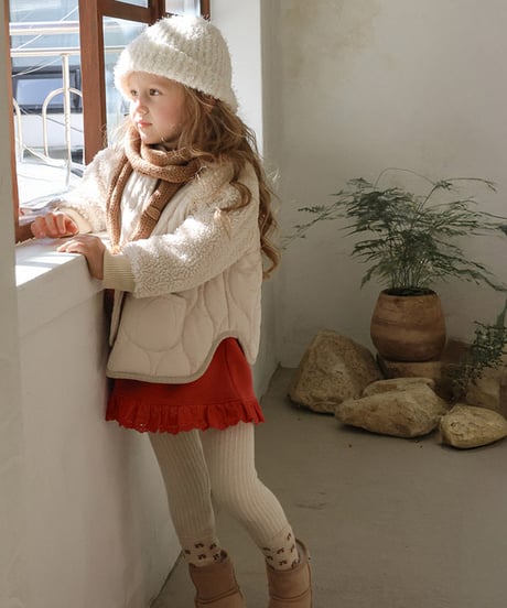 予約 FLO Noel quilted jumper