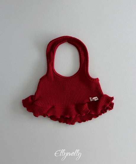 予約Elly Molly Wool Ribbed Halter Tank