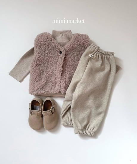 予約 mimi market Mink terry pants