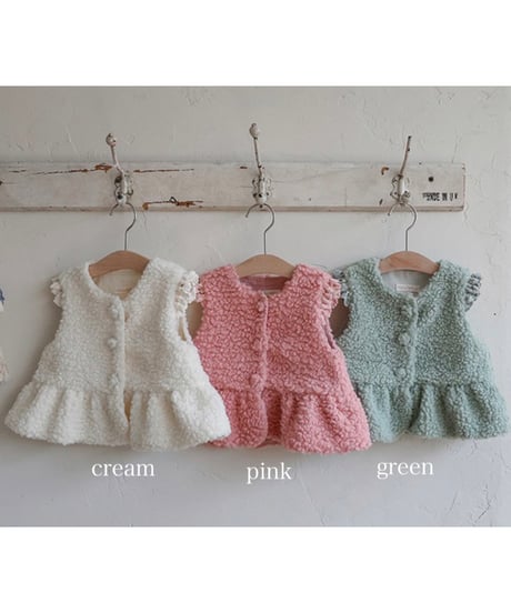 予約 FLO Pposong fur vest
