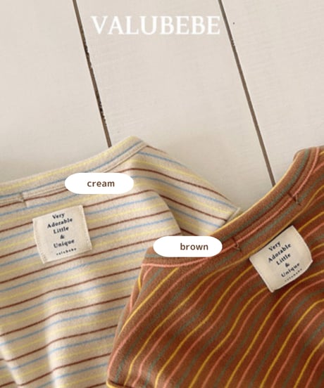 予約 valubebe Rocco striped tee
