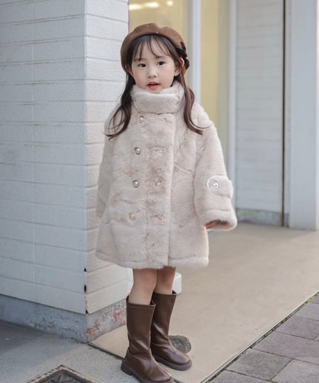 即納Luxe Fur Double Coat