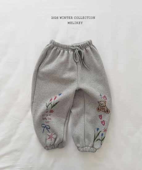 予約 melikey Picture play jogger pants