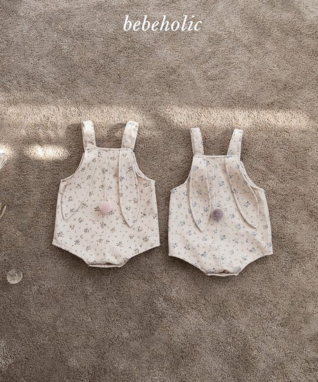予約 bebeholic Tani Rabbit suspender suit