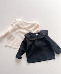 即納 monotone Sailor blouse