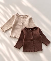 一部即納 natural lib cardigan