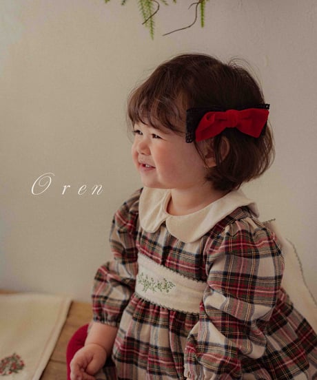 予約 OREN Velvet Ribbon Hair Clip