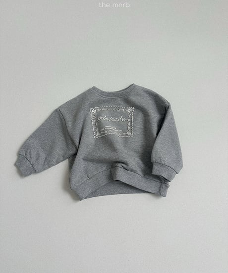 予約minirobe lace man to man tee