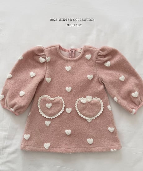 予約 melikey Two heart one-piece