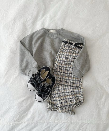 予約minirobe Adele check pants