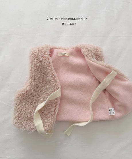 予約 melikey Cloud fur vest